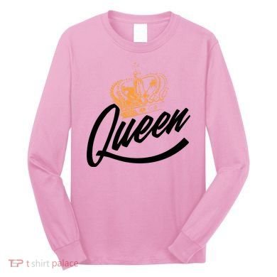 Queen Gold Crown  Long Sleeve Shirt