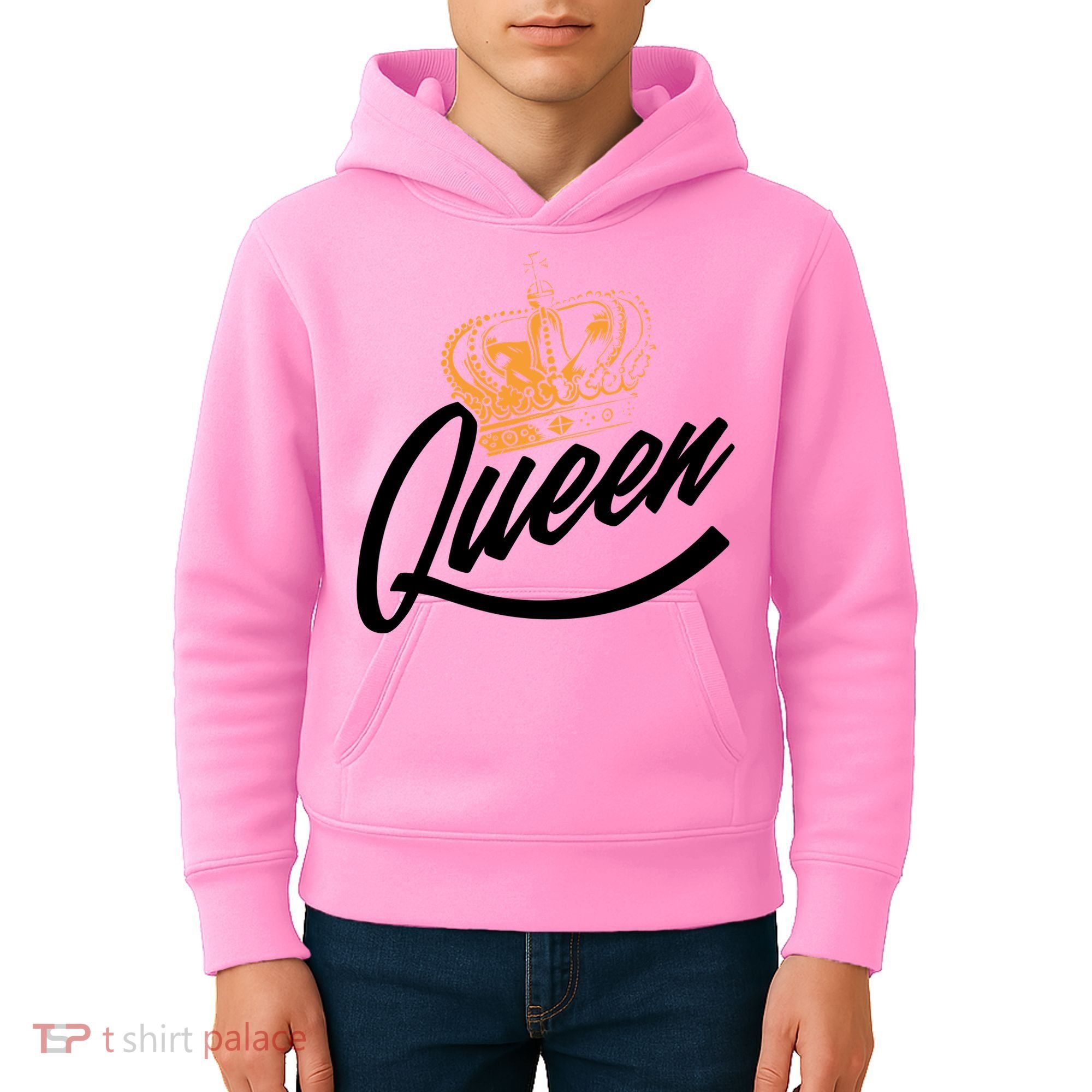 Queen Gold Crown  Kids Hoodie