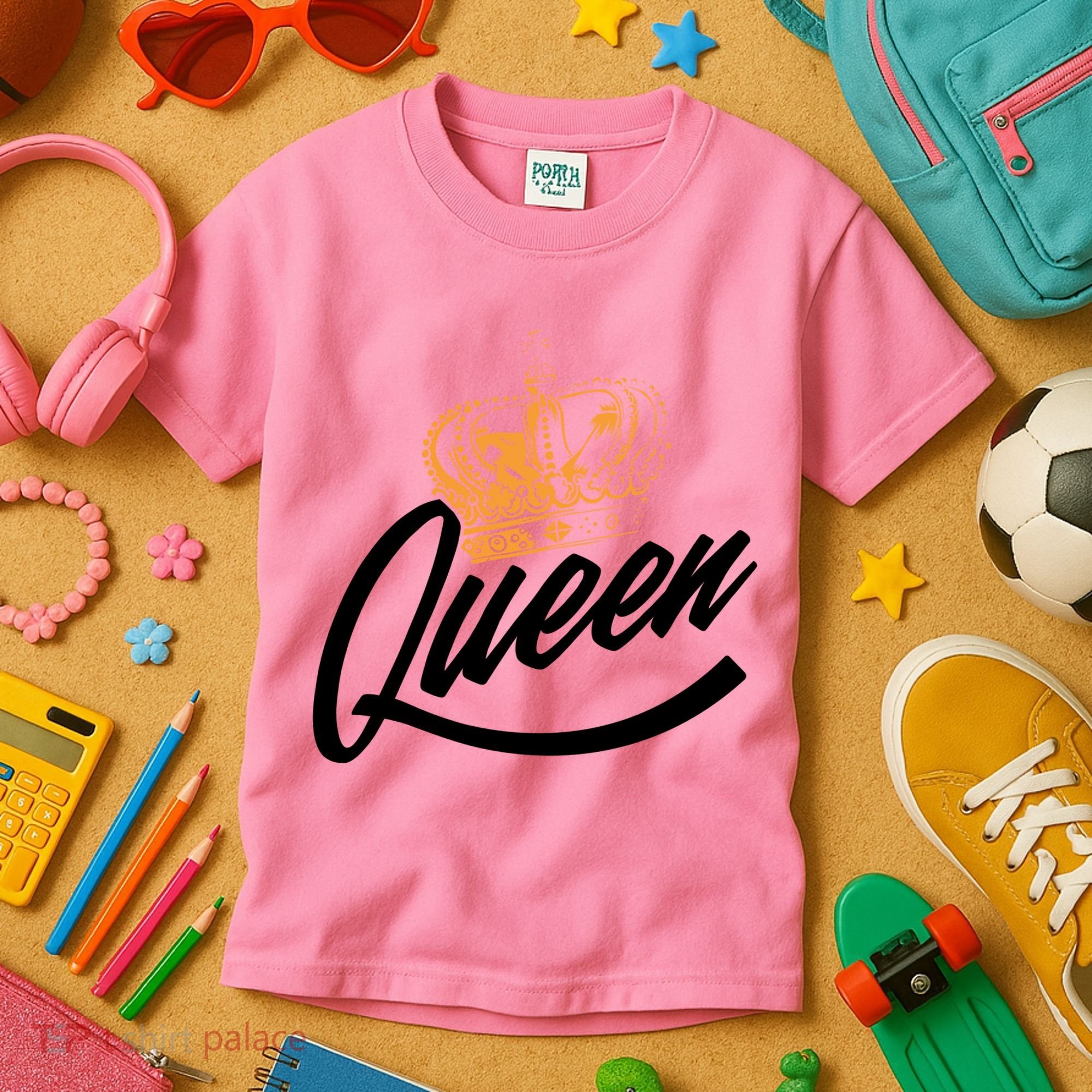 Queen Gold Crown  Kids T-Shirt