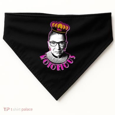 Queen Notorious RBG Ruth Bader Ginsburg Tribute USA-Made Doggie Bandana