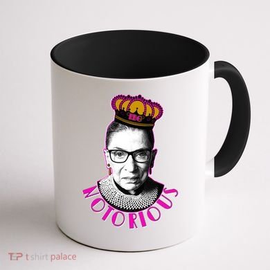 Queen Notorious RBG Ruth Bader Ginsburg Tribute Coffee Mug back