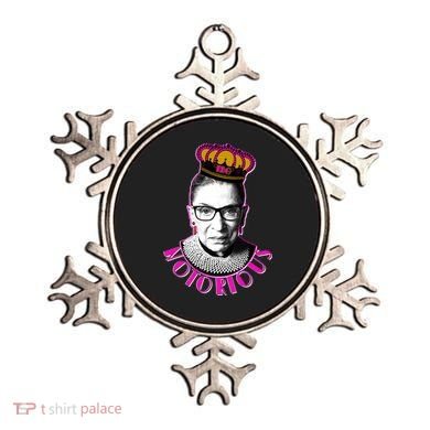 Queen Notorious RBG Ruth Bader Ginsburg Tribute Ornament