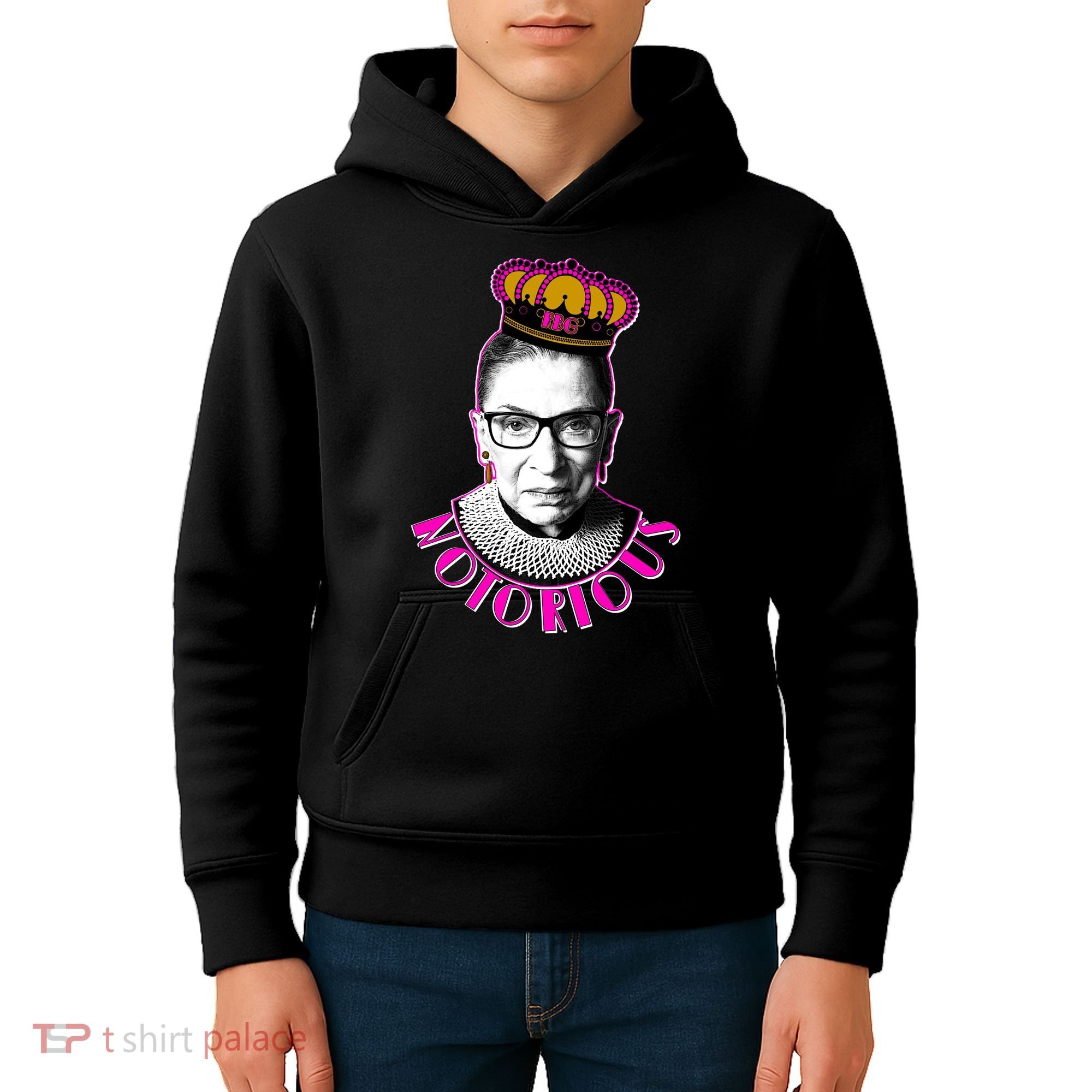 Queen Notorious RBG Ruth Bader Ginsburg Tribute Kids Hoodie