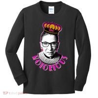 Queen Notorious RBG Ruth Bader Ginsburg Tribute Kids Long Sleeve Shirt thumb 0