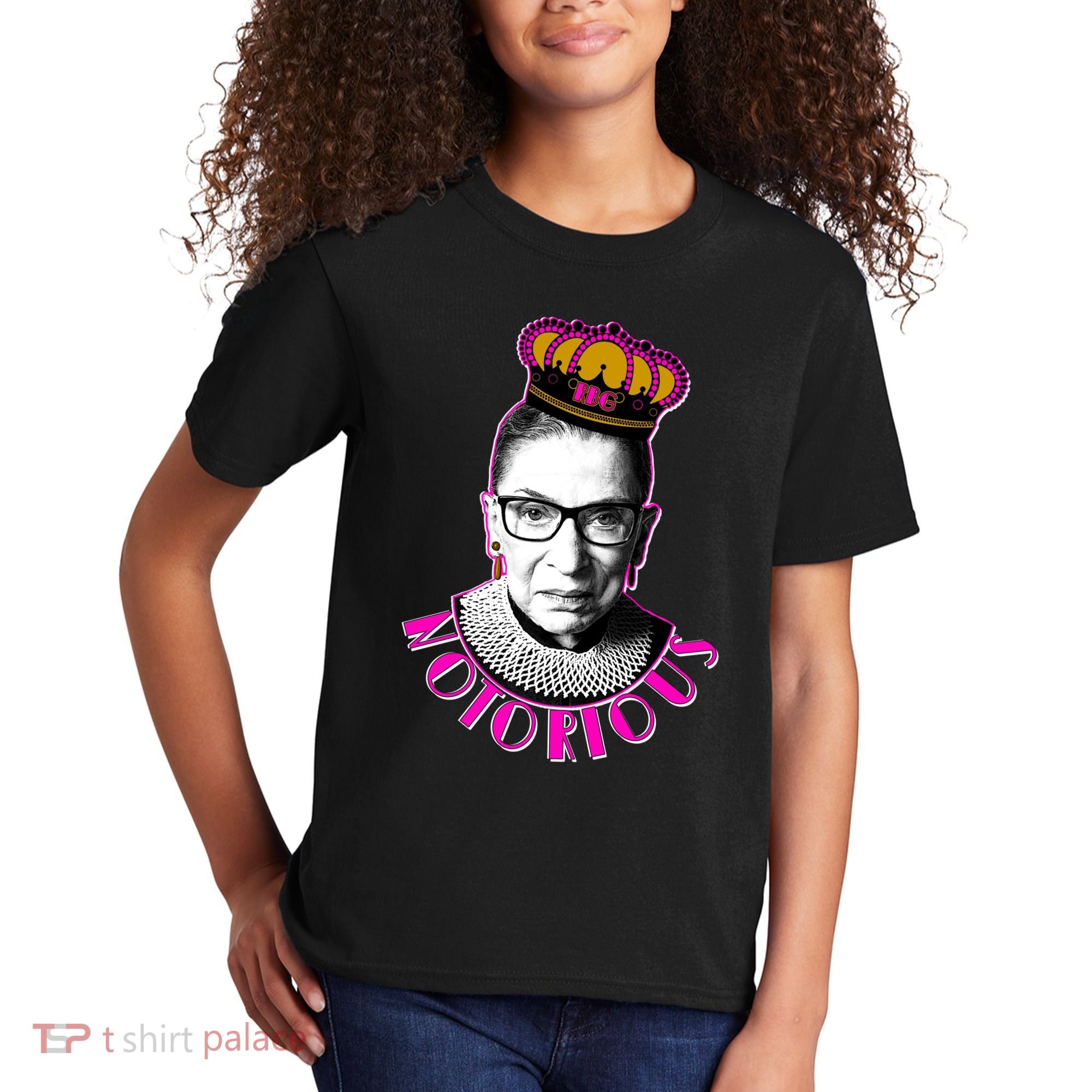 Queen Notorious RBG Ruth Bader Ginsburg Tribute Kids T-Shirt