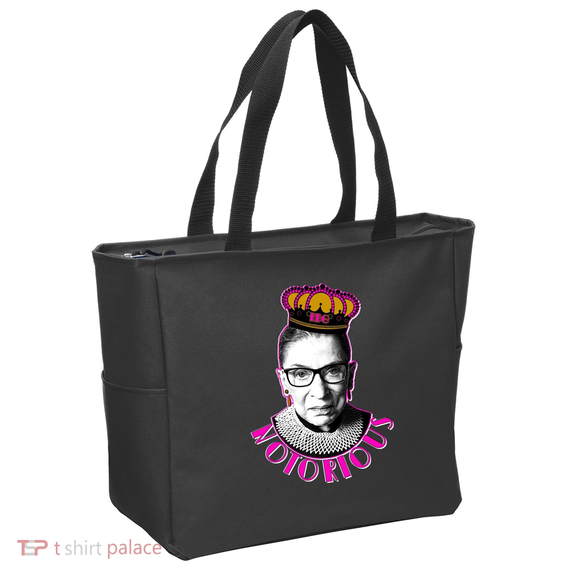 Queen Notorious RBG Ruth Bader Ginsburg Tribute Tote Bag