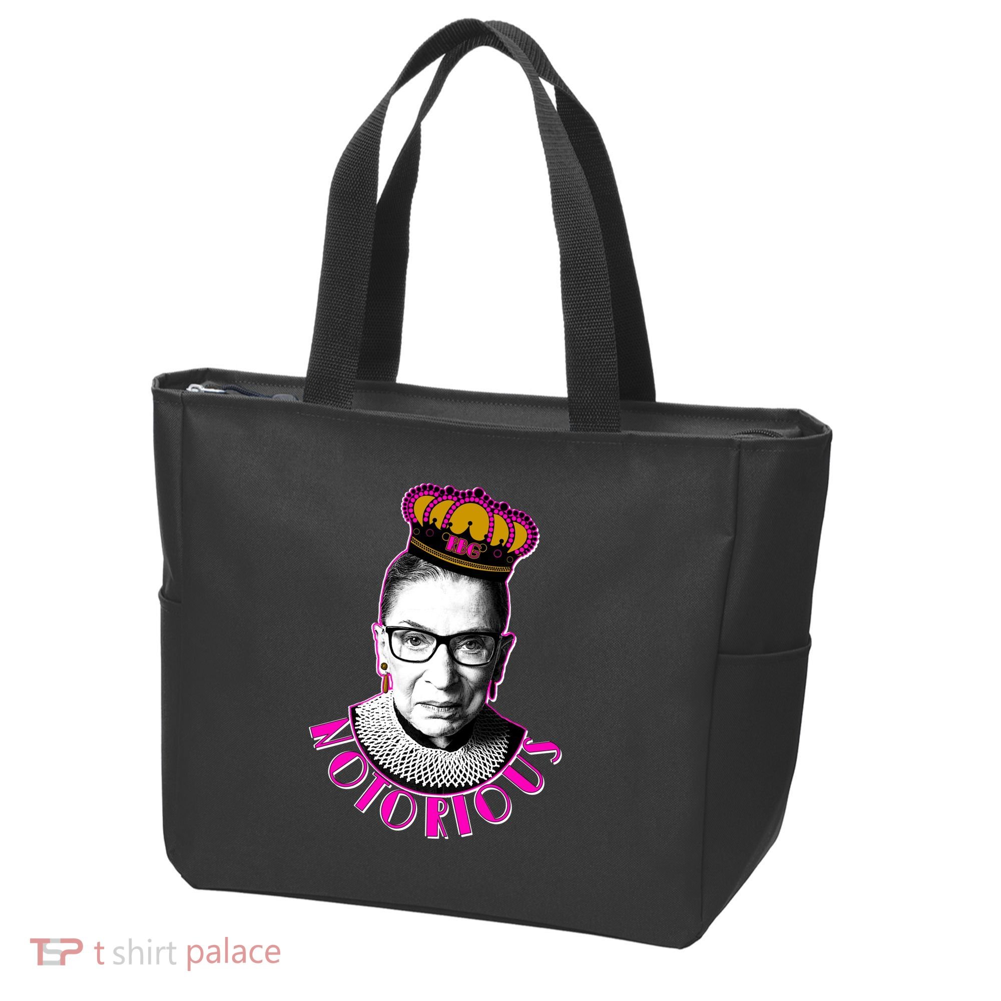 Queen Notorious RBG Ruth Bader Ginsburg Tribute Tote Bag