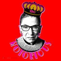 Queen Notorious RBG Ruth Bader Ginsburg Tribute Santa Hat thumb 1