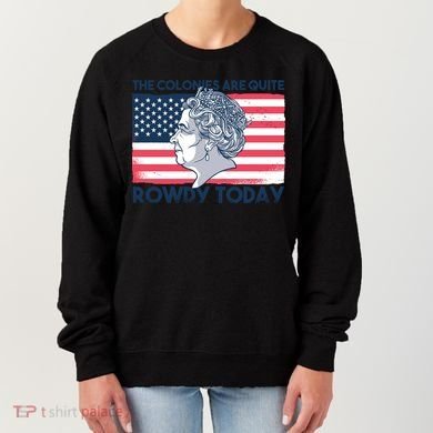 Queen Of England American Flag Women's Sweatshirt