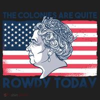 Queen Of England American Flag Beanie thumb 2