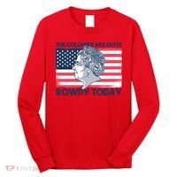 Queen Of England American Flag Long Sleeve Shirt thumb 0