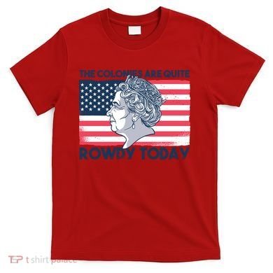 Queen Of England American Flag T-Shirt