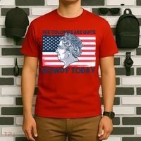 Queen Of England American Flag T-Shirt thumb 6