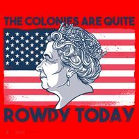 Queen Of England American Flag Coaster thumb 2