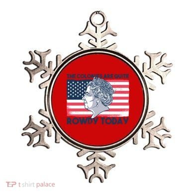 Queen Of England American Flag Ornament