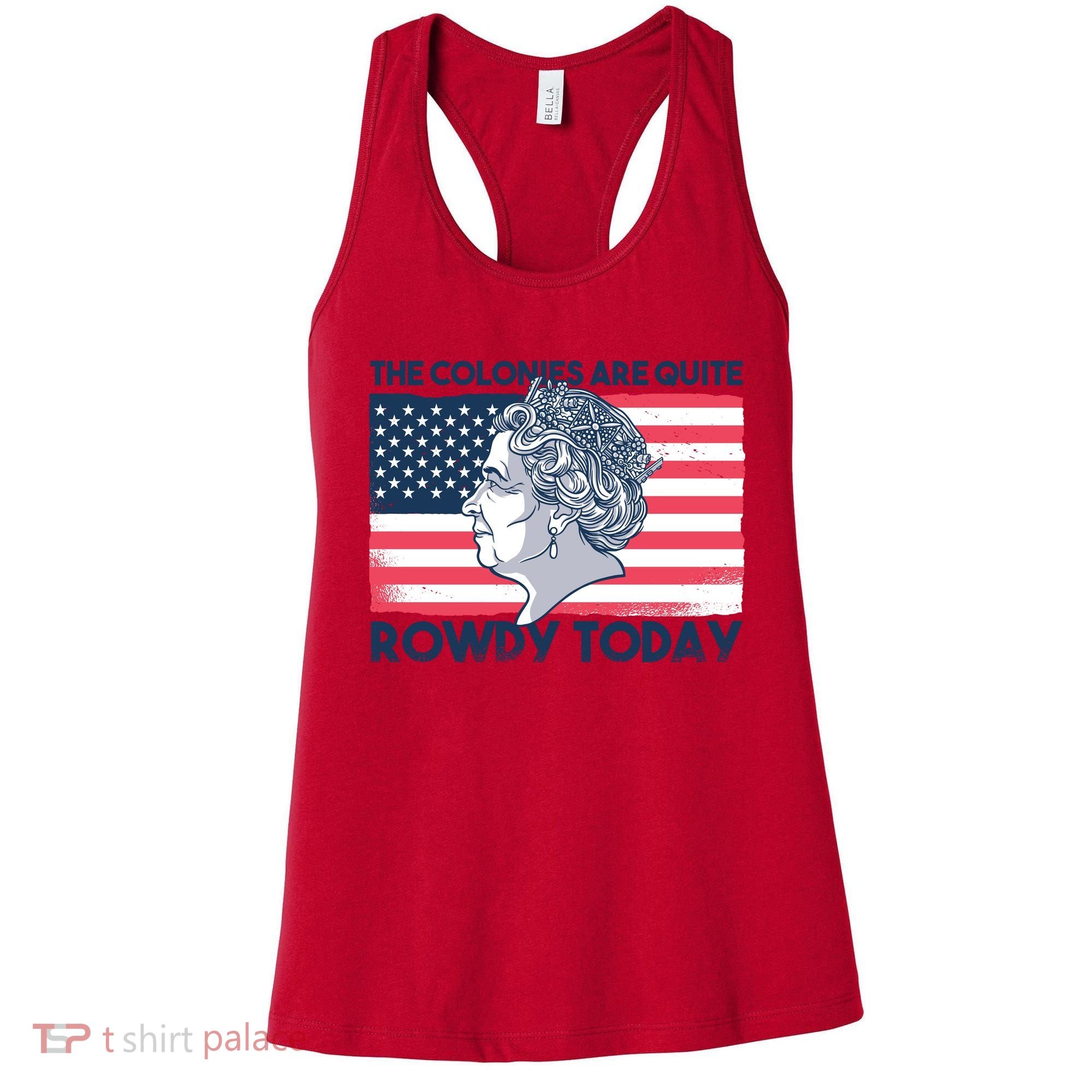 Queen Of England American Flag Women's Tank Top