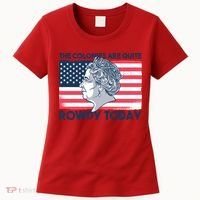 Queen Of England American Flag Women's T-Shirt thumb 0