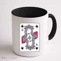 Queen Of Spades Coffee Mug thumb 1