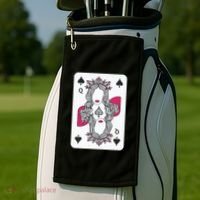 Queen Of Spades Golf Towel thumb 2