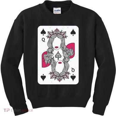 Queen Of Spades Kids Sweatshirt