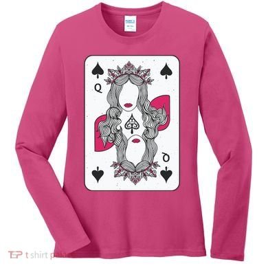 Queen Of Spades Women's Long Sleeve Shirt
