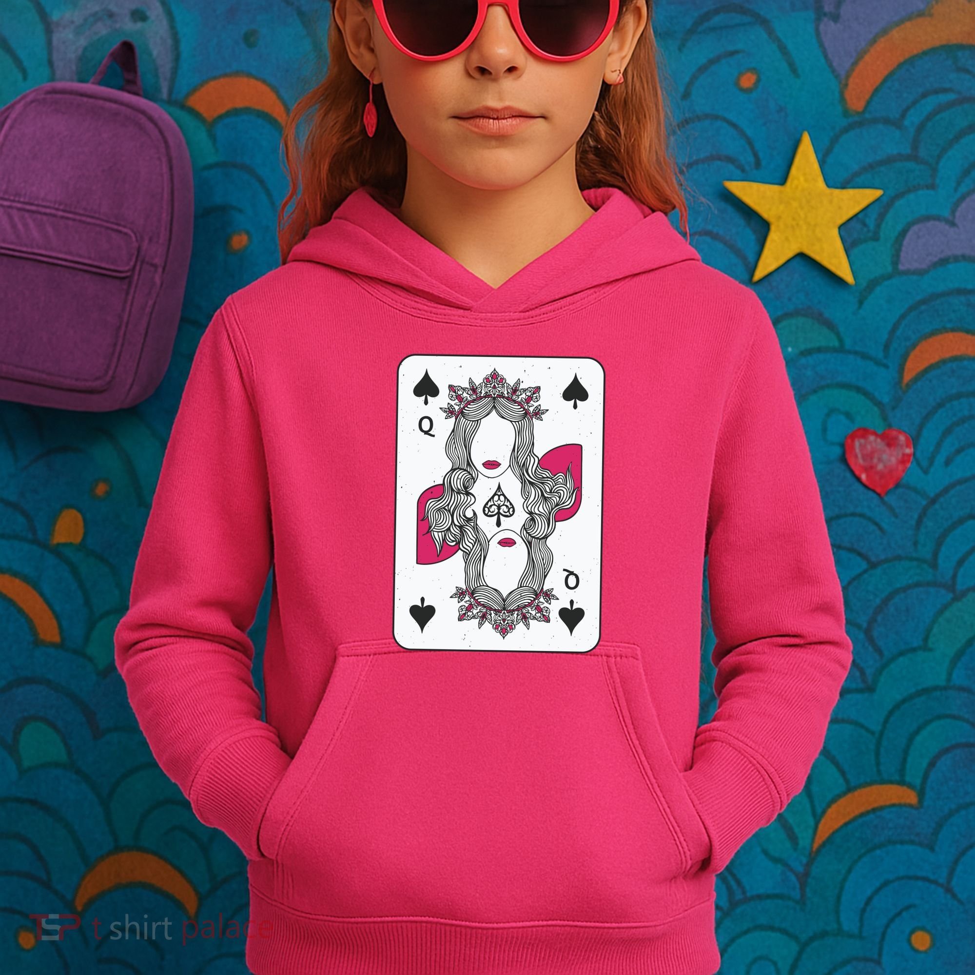 Queen Of Spades Kids Hoodie