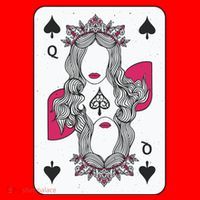 Queen Of Spades Santa Hat thumb 1