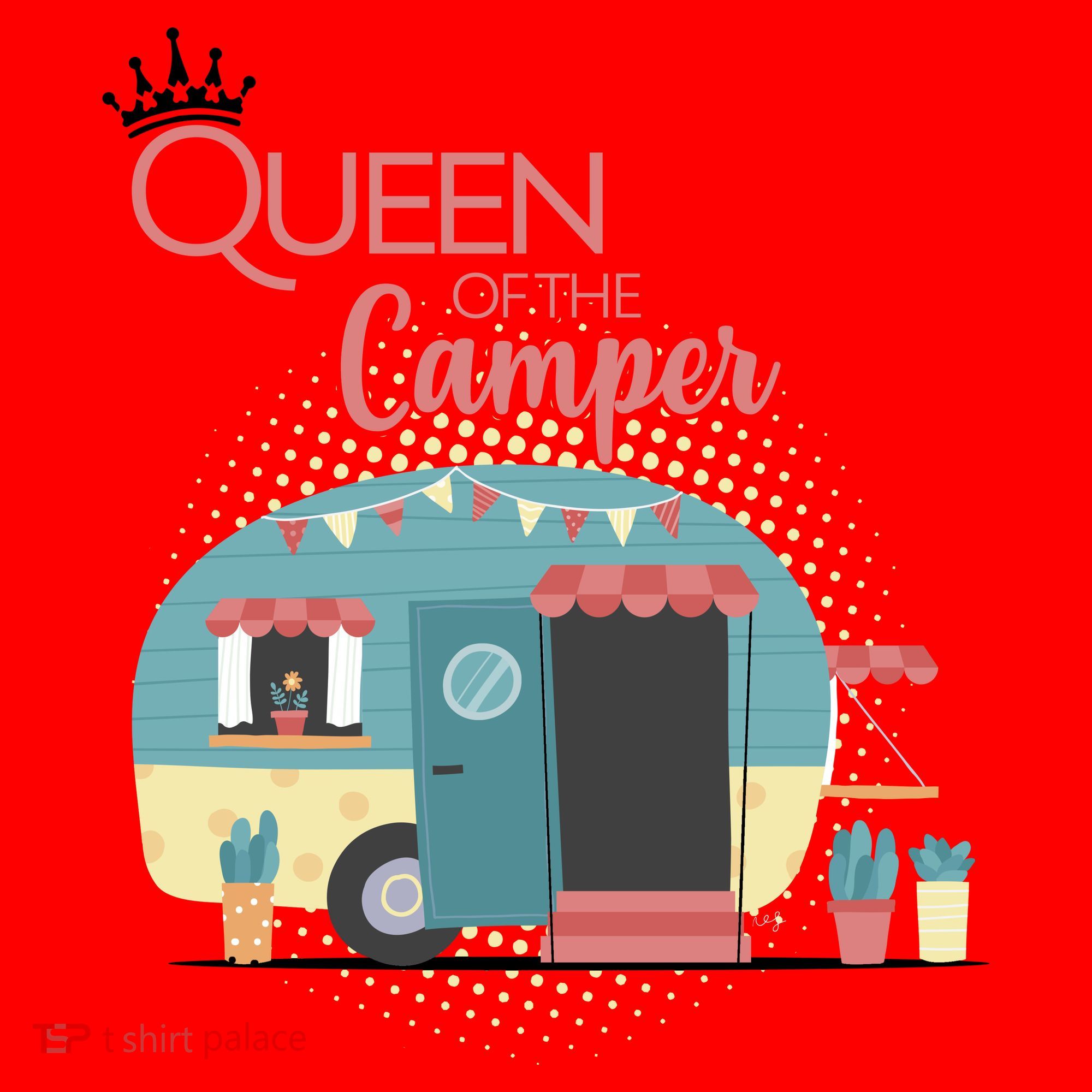 Queen Of The Camper Santa Hat