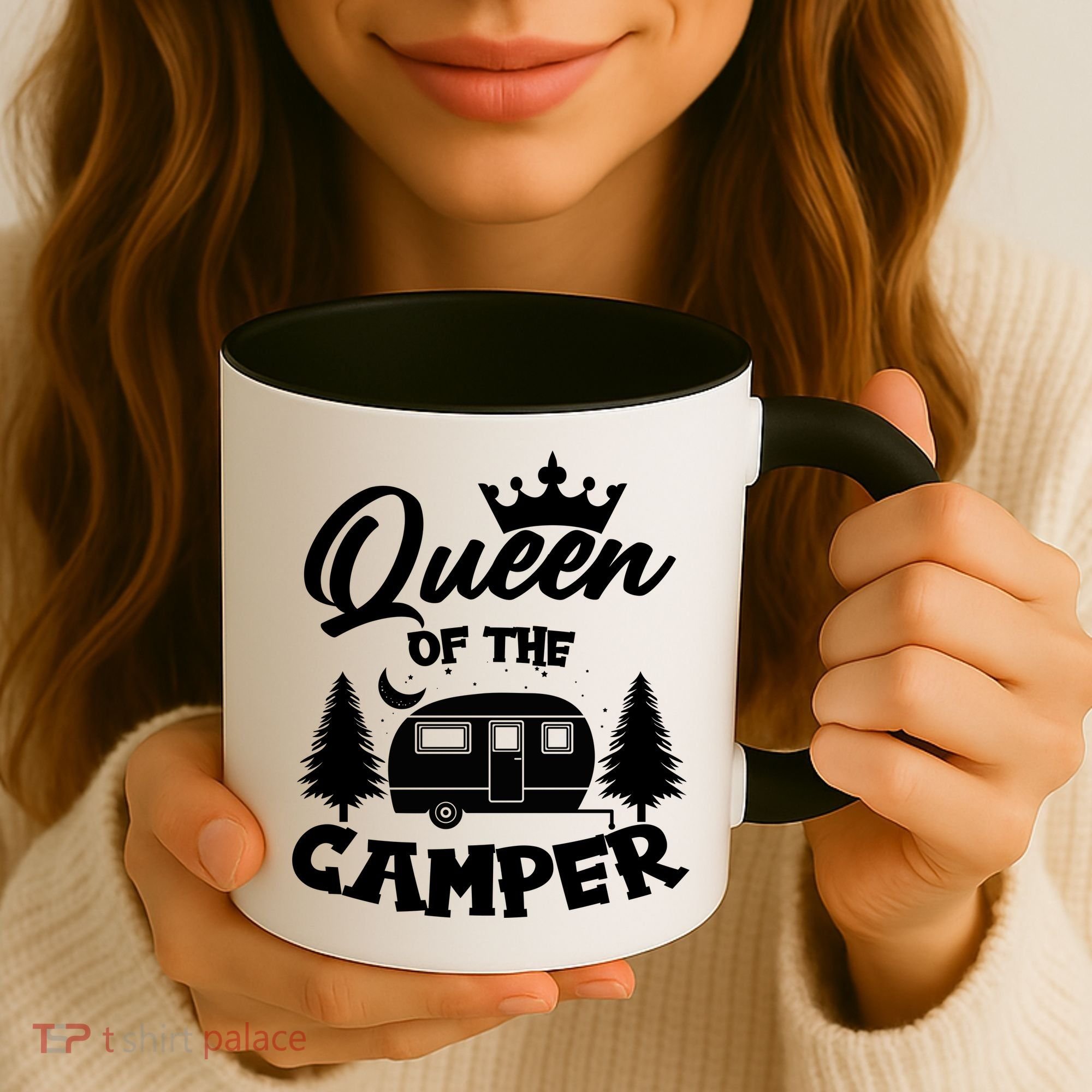 Queen of the Camper Funny Camping Coffee Mug