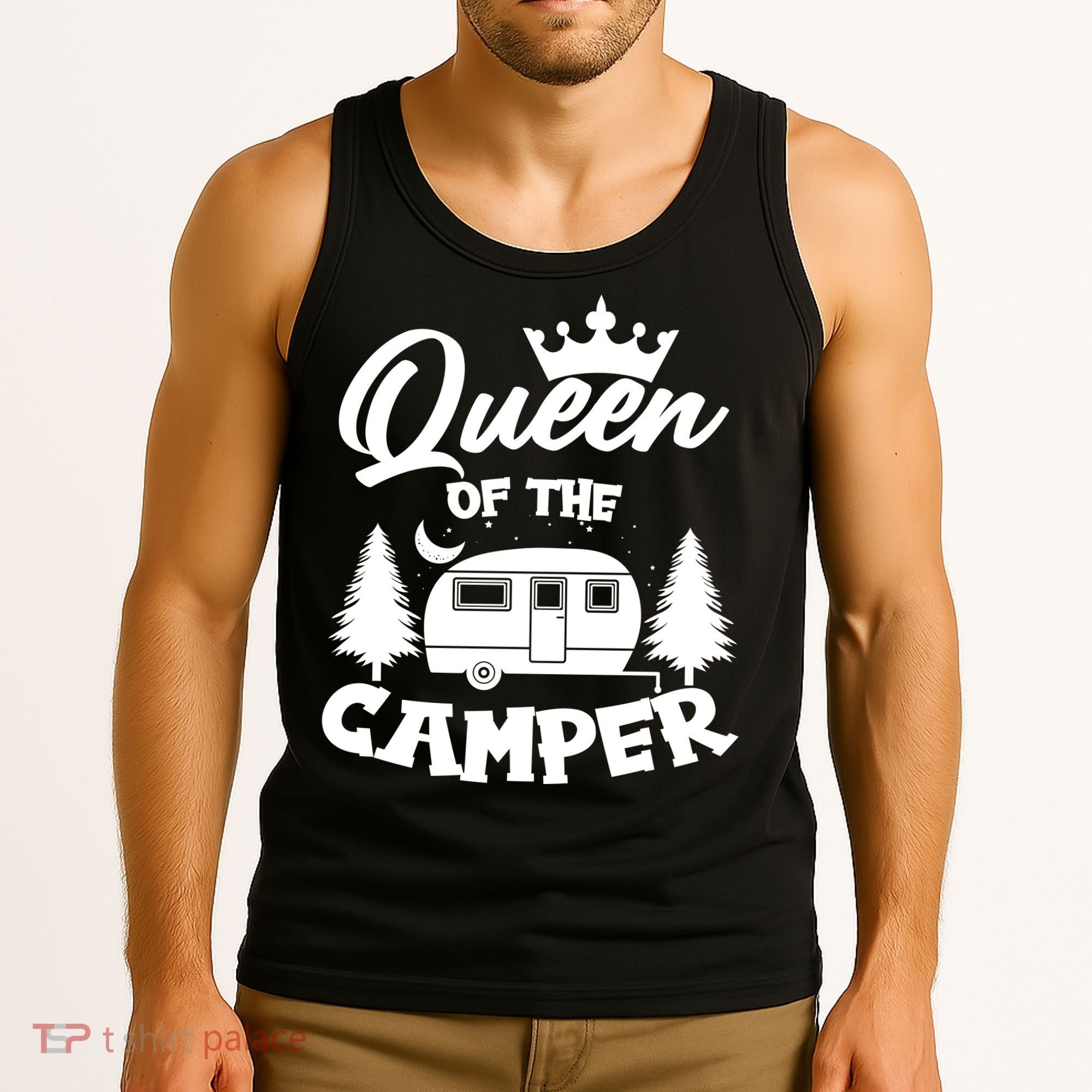 Queen of the Camper Funny Camping Tank Top