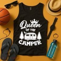 Queen of the Camper Funny Camping Tank Top thumb 4