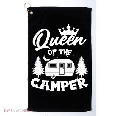 Queen of the Camper Funny Camping Golf Towel