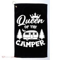 Queen of the Camper Funny Camping Golf Towel thumb 0