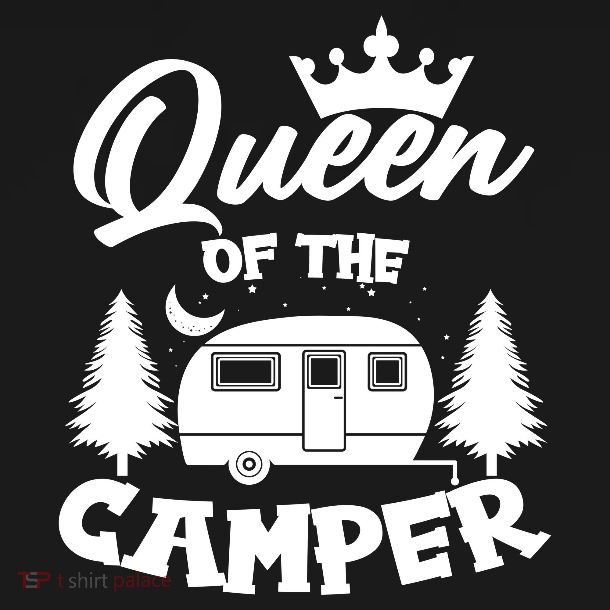 Queen of the Camper Funny Camping Kids Sweatshirt