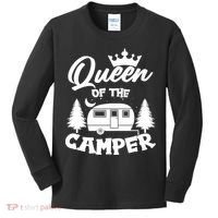 Queen of the Camper Funny Camping Kids Long Sleeve Shirt thumb 0