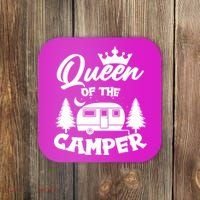 Queen of the Camper Funny Camping Coaster thumb 0