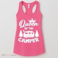 Queen of the Camper Funny Camping Women's Tank Top thumb 0