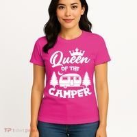 Queen of the Camper Funny Camping Women's T-Shirt thumb 4