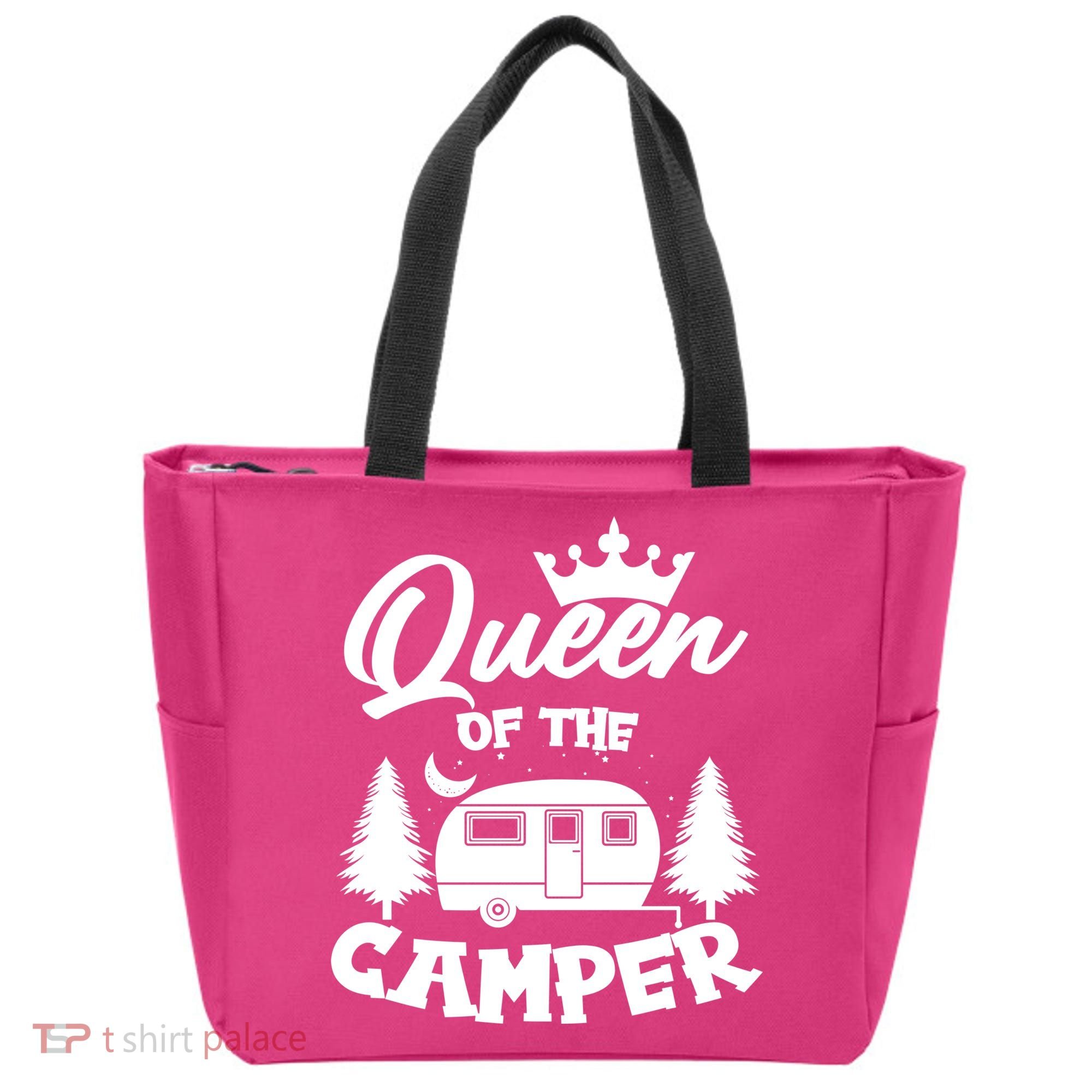 Queen of the Camper Funny Camping Tote Bag