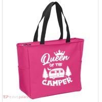 Queen of the Camper Funny Camping Tote Bag thumb 2