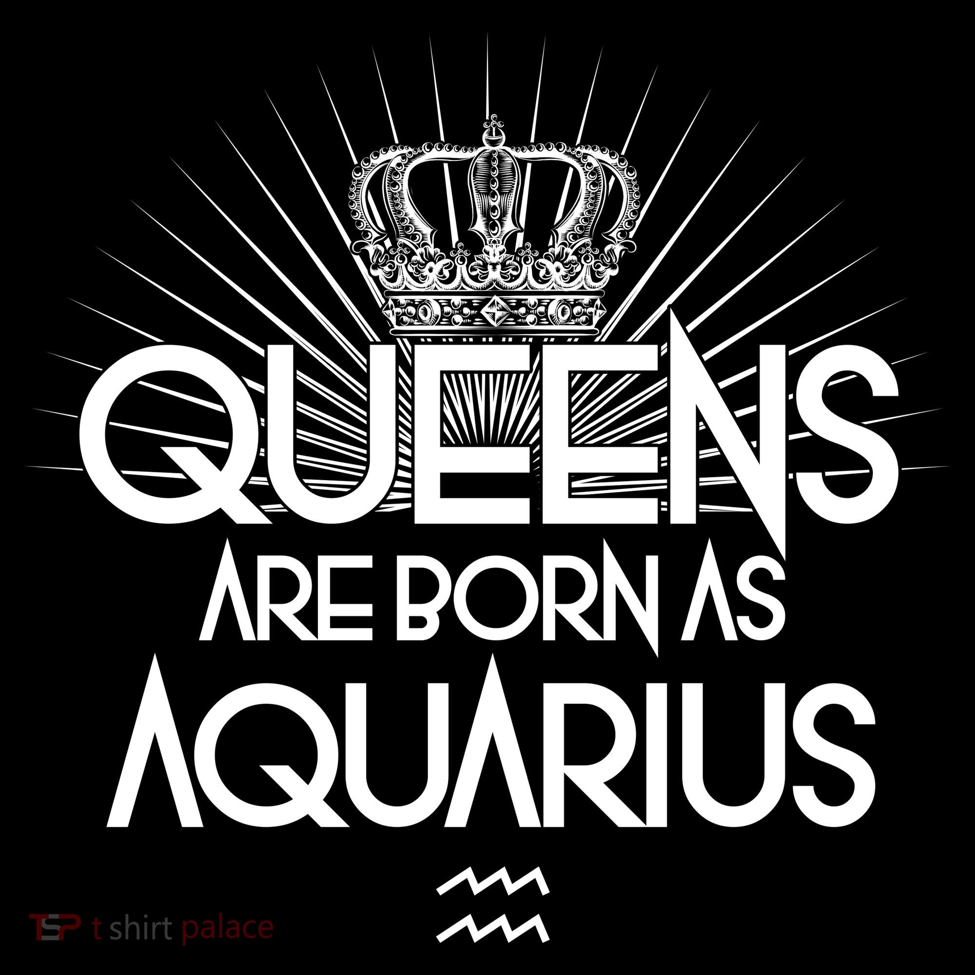 Queens Are Born As Aquarius Women's Hoodie