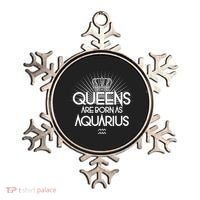 Queens Are Born As Aquarius Ornament thumb 0