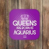 Queens Are Born As Aquarius Coaster thumb 0