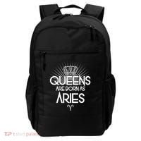 Queens Are Born As Aries Backpack thumb 0