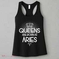 Queens Are Born As Aries Women's Tank Top thumb 3