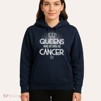 Queens Are Born As Cancer Hoodie thumb 5