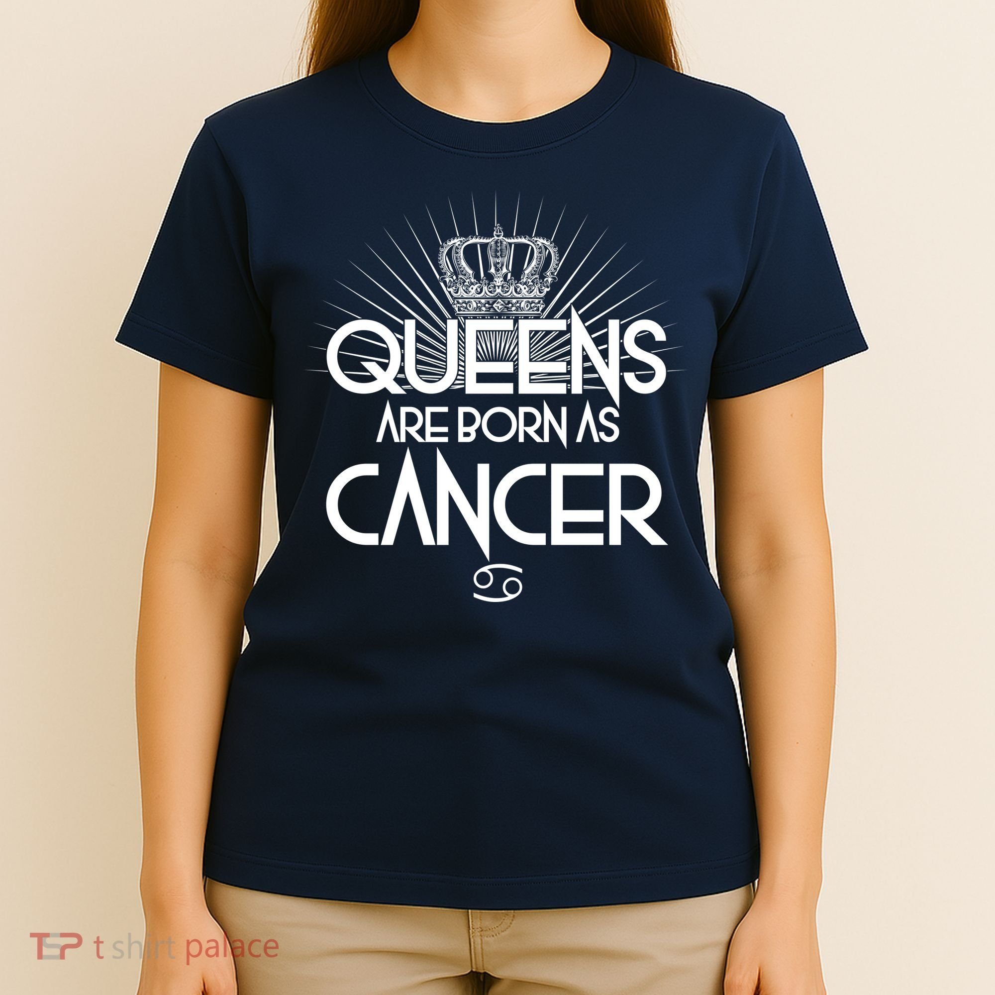 Queens Are Born As Cancer T-Shirt