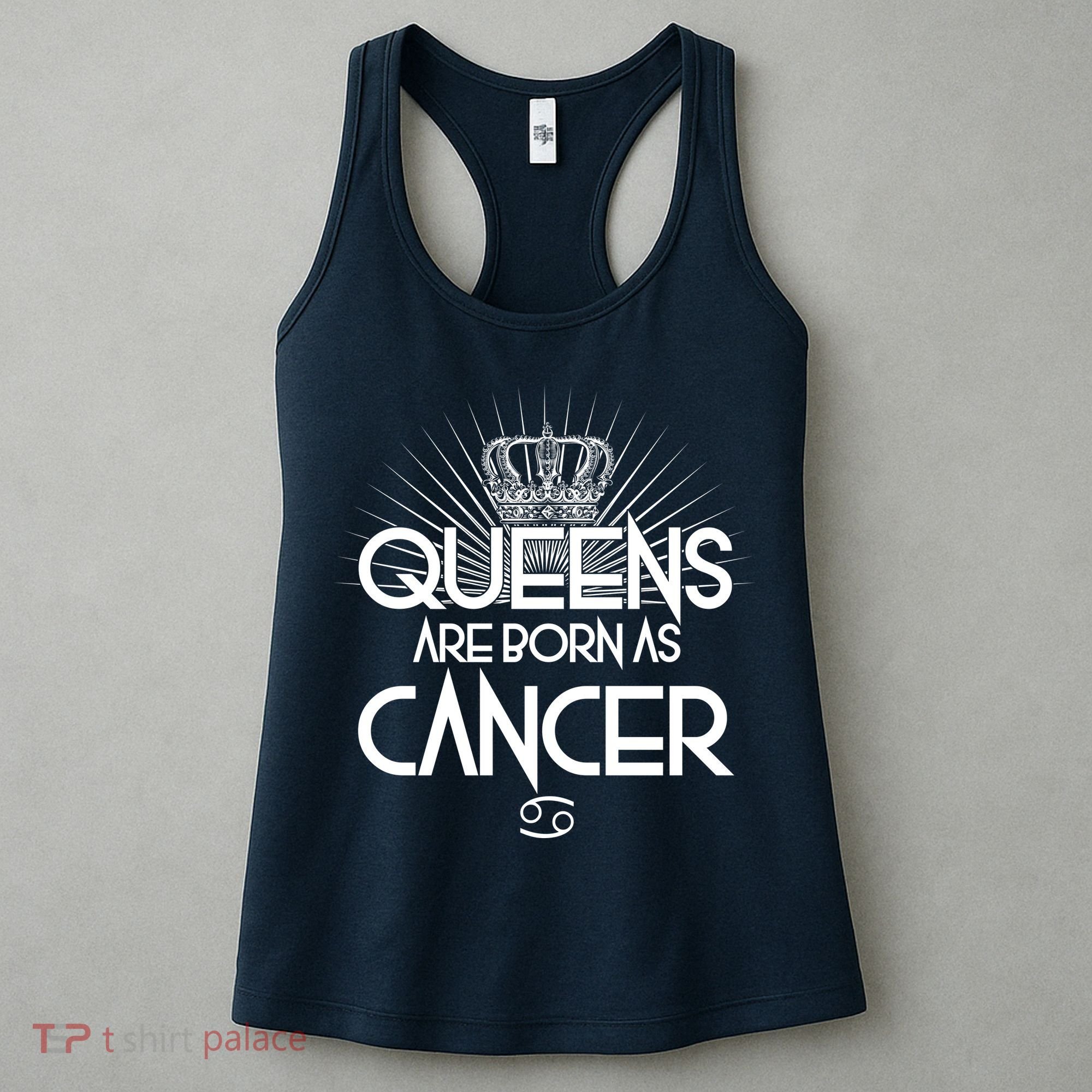 Queens Are Born As Cancer Women's Tank Top