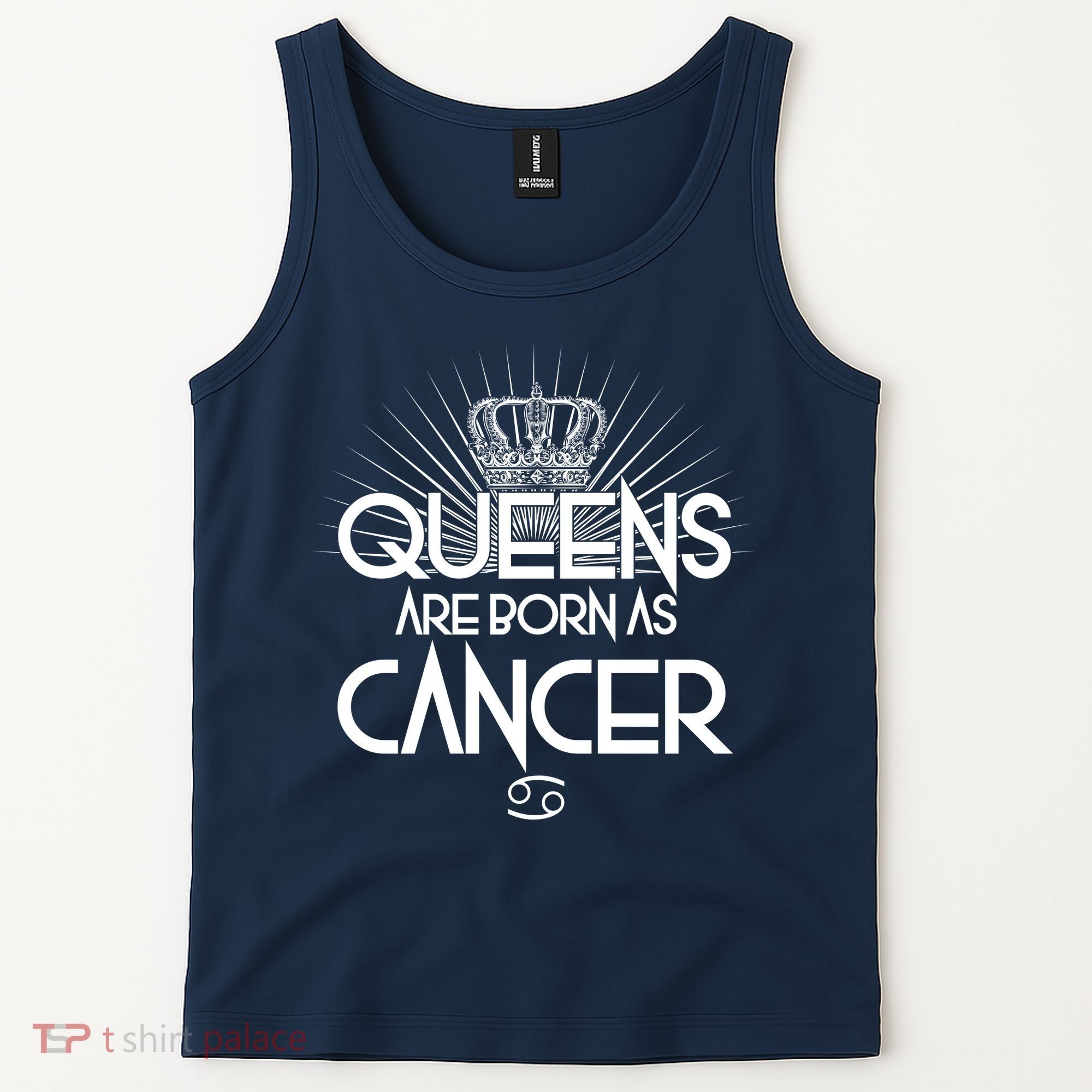 Queens Are Born As Cancer Tank Top