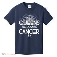 Queens Are Born As Cancer Kids T-Shirt thumb 0